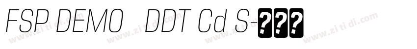 FSP DEMO   DDT Cd S字体转换